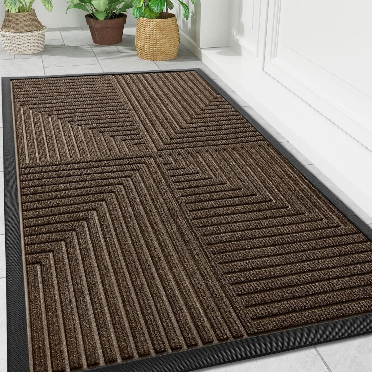 Deurmat Buiten Met Antislip Achterkant En Vuilopnemende Functie