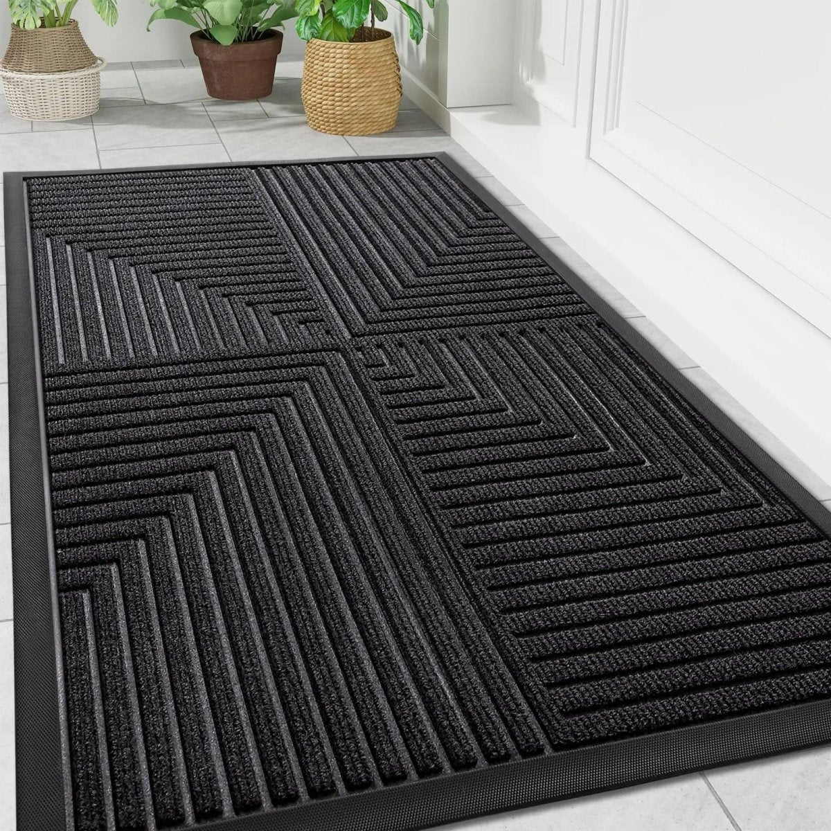 Deurmat Buiten Met Antislip Achterkant En Vuilopnemende Functie