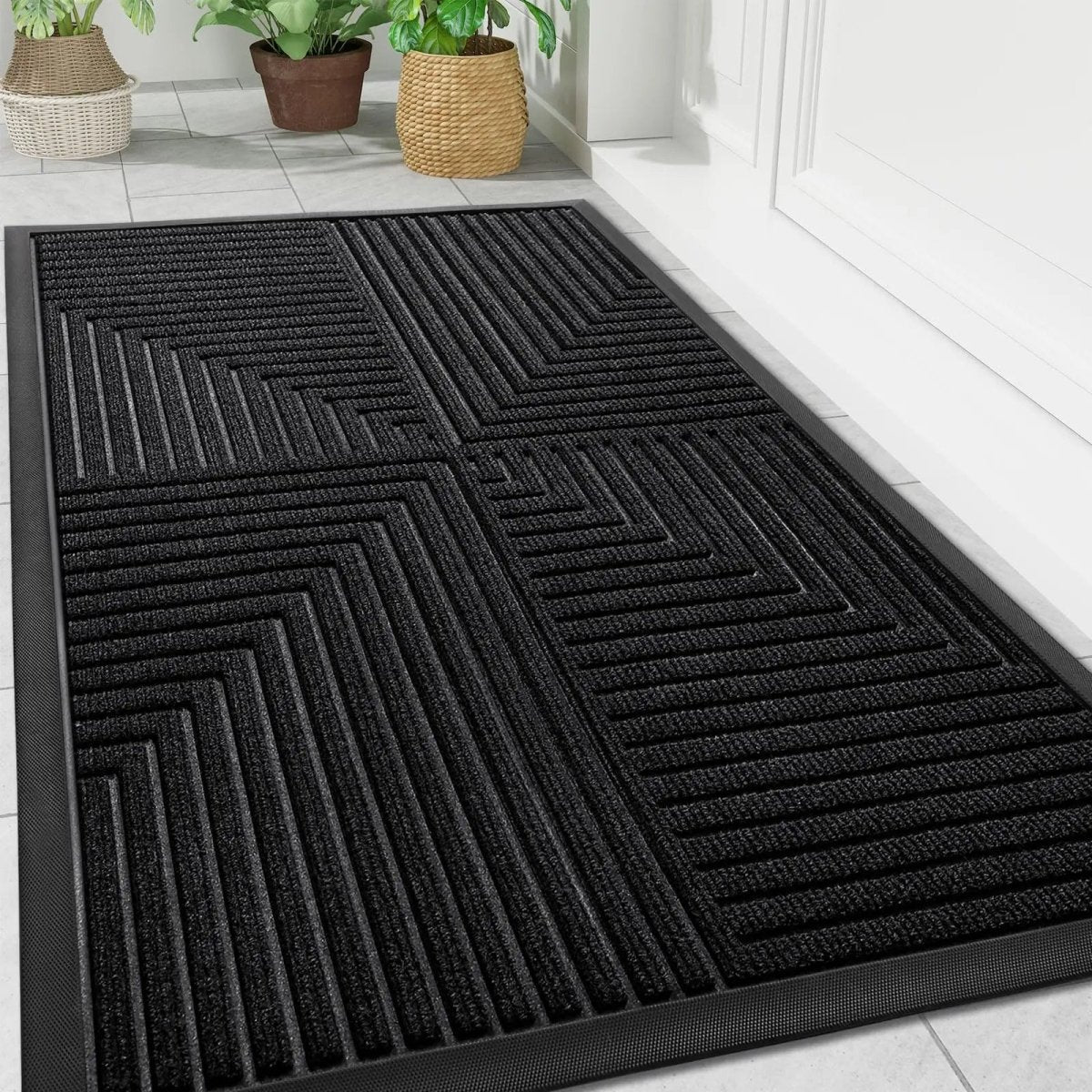 Deurmat Buiten Met Antislip Achterkant En Vuilopnemende Functie