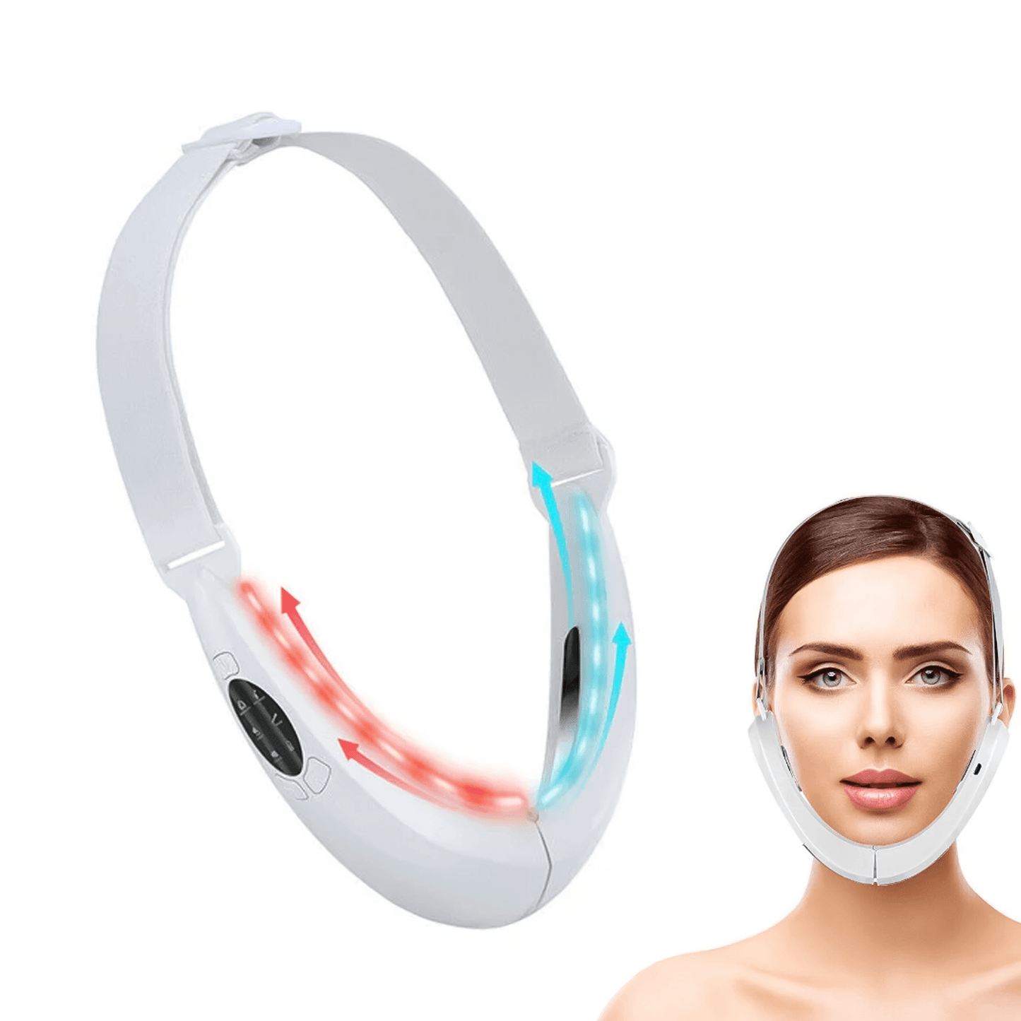 LiftSculpt Duo | Massager voor de Dubbele Kin met V-Face Modellering en Verwarmingsmodus