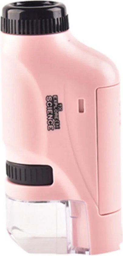 Draagbare Microscoop voor Kinderen 60x-120x met LED Licht - Compact en Geschikt voor Kinderen