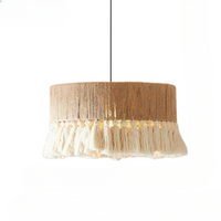 Bohemian Vintage Hennep Touw Tassel Kroonluchter
