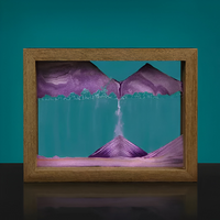 DynaFlow Zandkunst - 360° Draaibare Zandschildering - Rechthoekig Zandlandschap