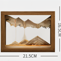 DynaFlow Zandkunst - 360° Draaibare Zandschildering - Rechthoekig Zandlandschap
