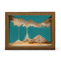DynaFlow Zandkunst - 360° Draaibare Zandschildering - Rechthoekig Zandlandschap