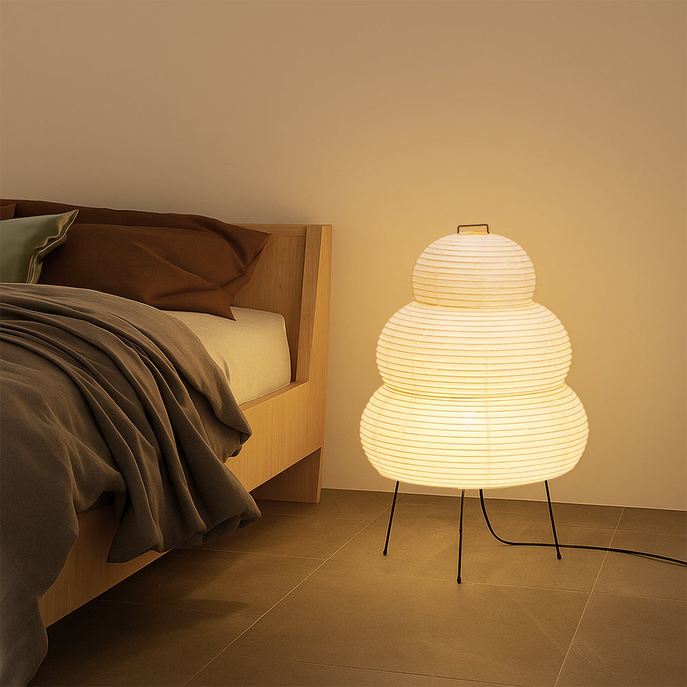 Japanse rijstpapier vloerlamp