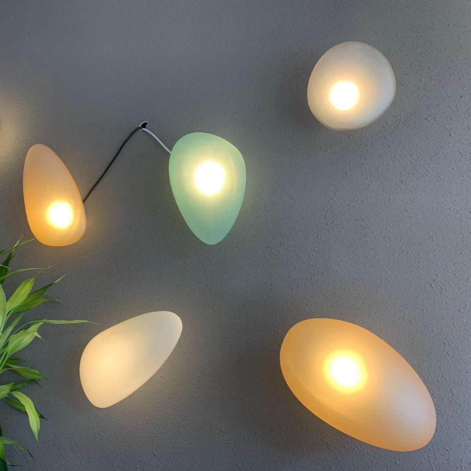 Gevelverlichting van Glas in Stenen Vorm