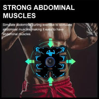 Spierstimulator – Draadloos trainingsapparaat met USB-oplading voor het versterken van buik- en armmusculatuur