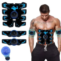 Spierstimulator – Draadloos trainingsapparaat met USB-oplading voor het versterken van buik- en armmusculatuur