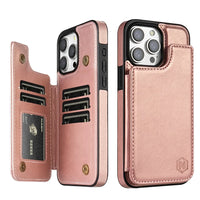 LeatherGuard | Elegante Leren Hoes met Kaartsleuven en Magnetische Sluiting | Vanero