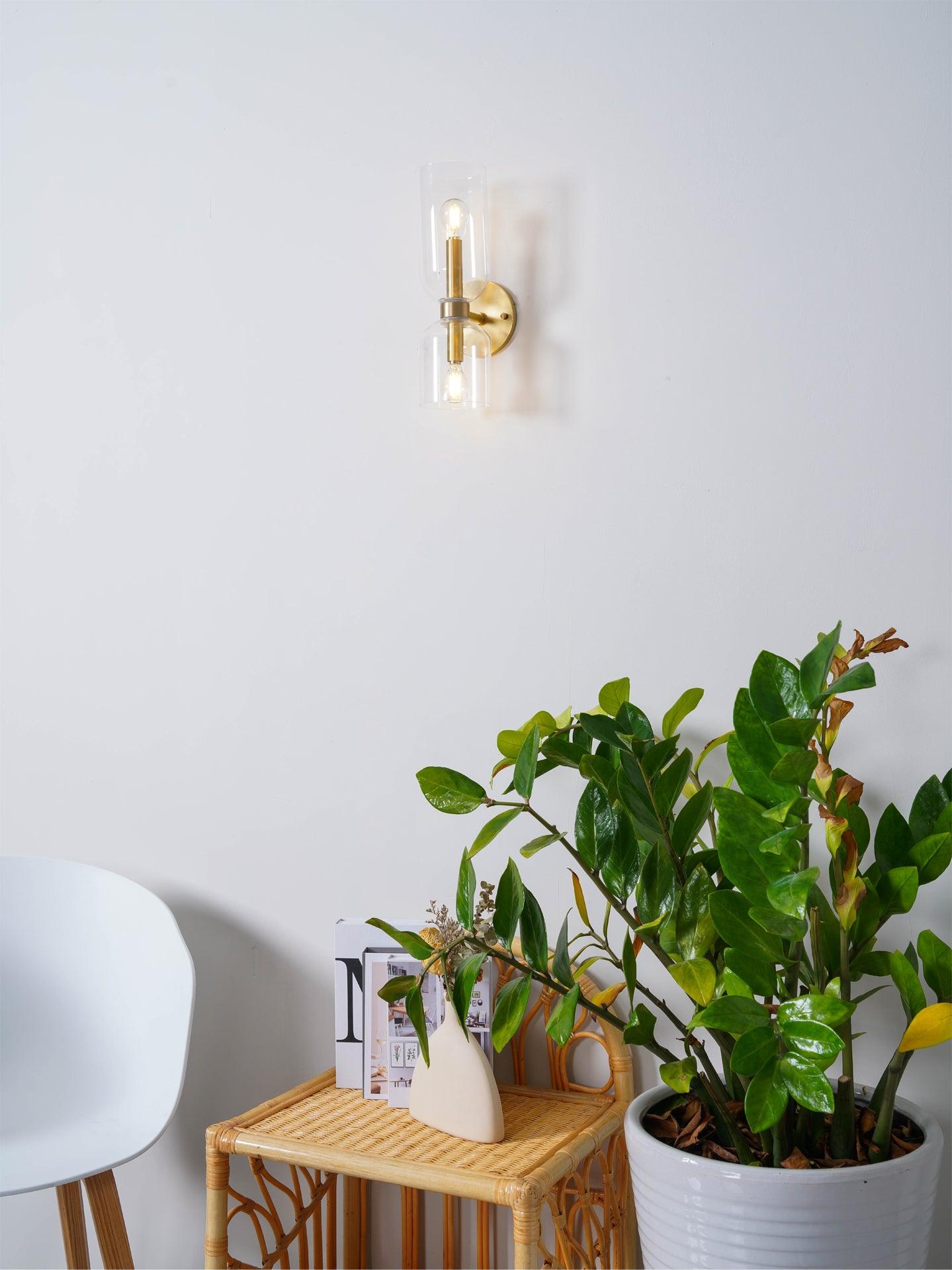Edie Minimalistische Moderne Wandlamp van Glas