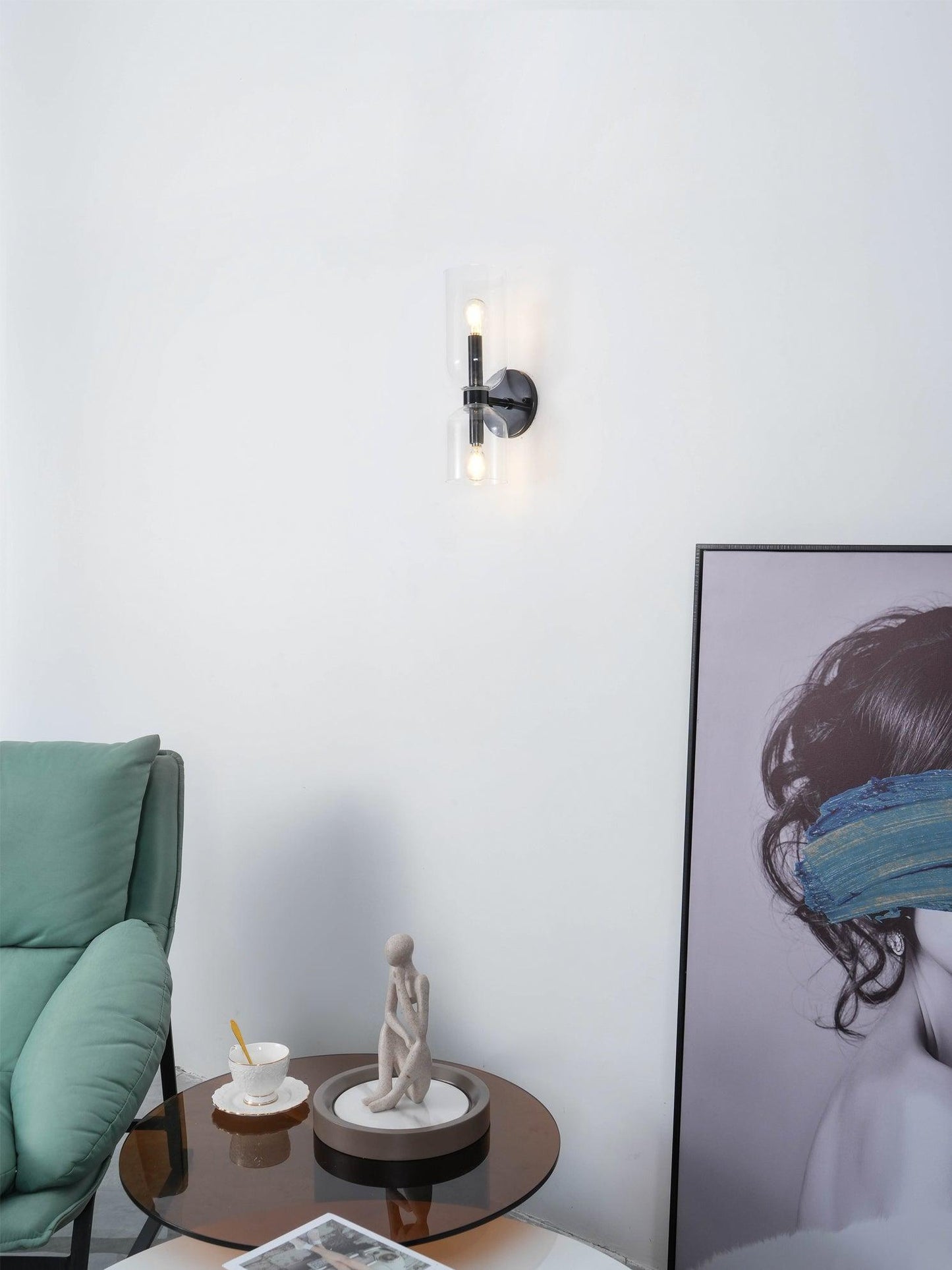 Edie Minimalistische Moderne Wandlamp van Glas
