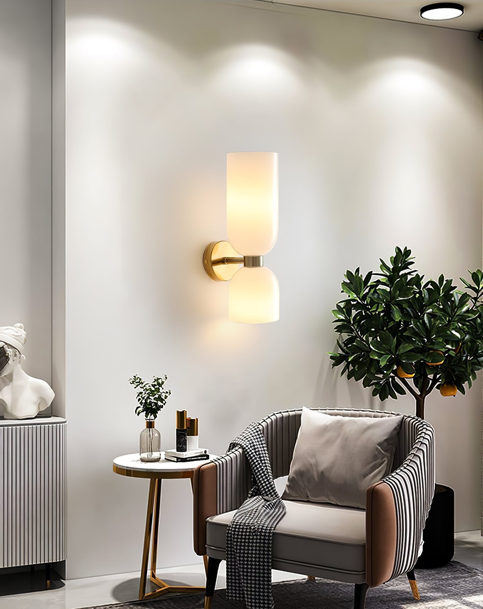 Edie Minimalistische Moderne Wandlamp van Glas