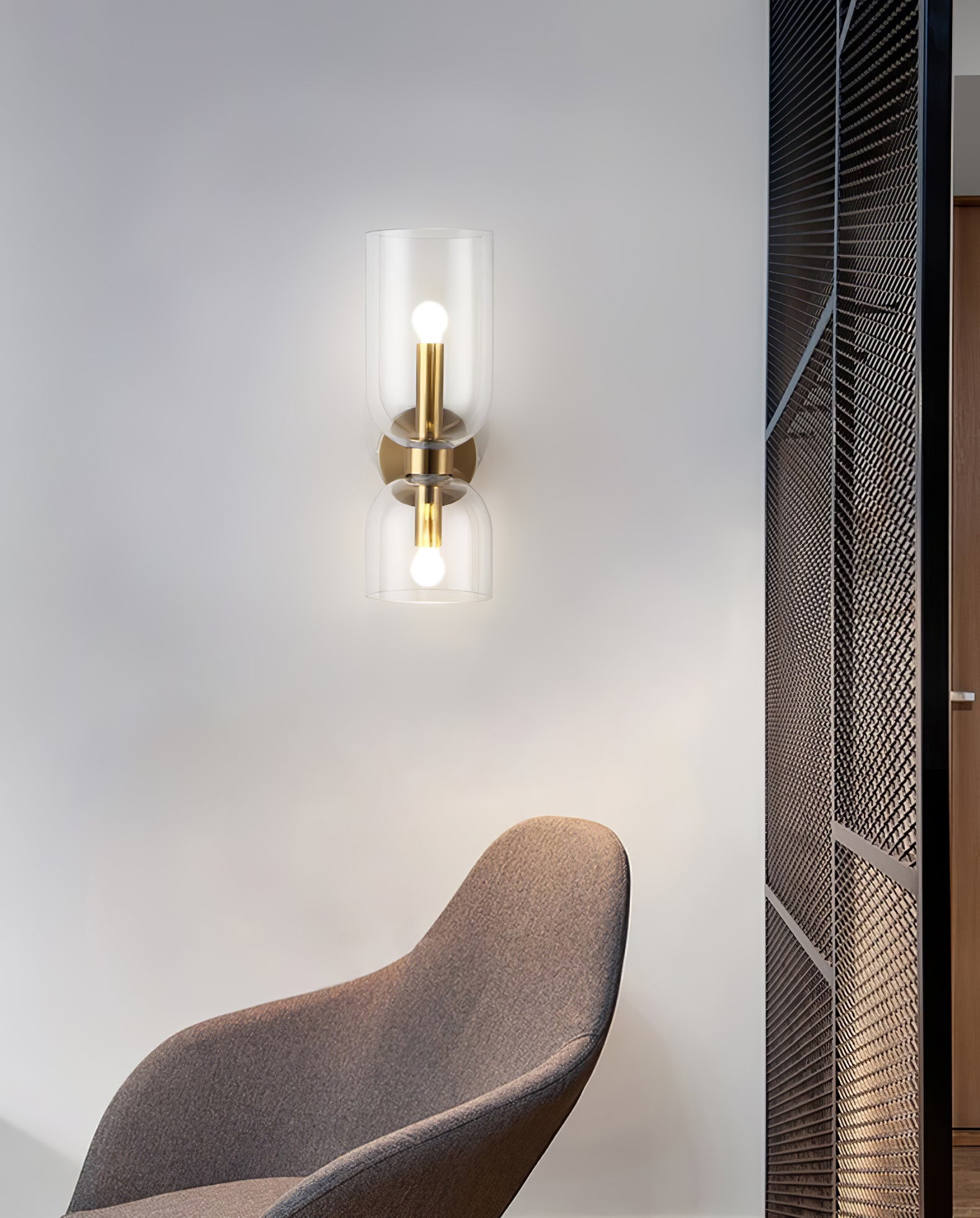 Edie Minimalistische Moderne Wandlamp van Glas