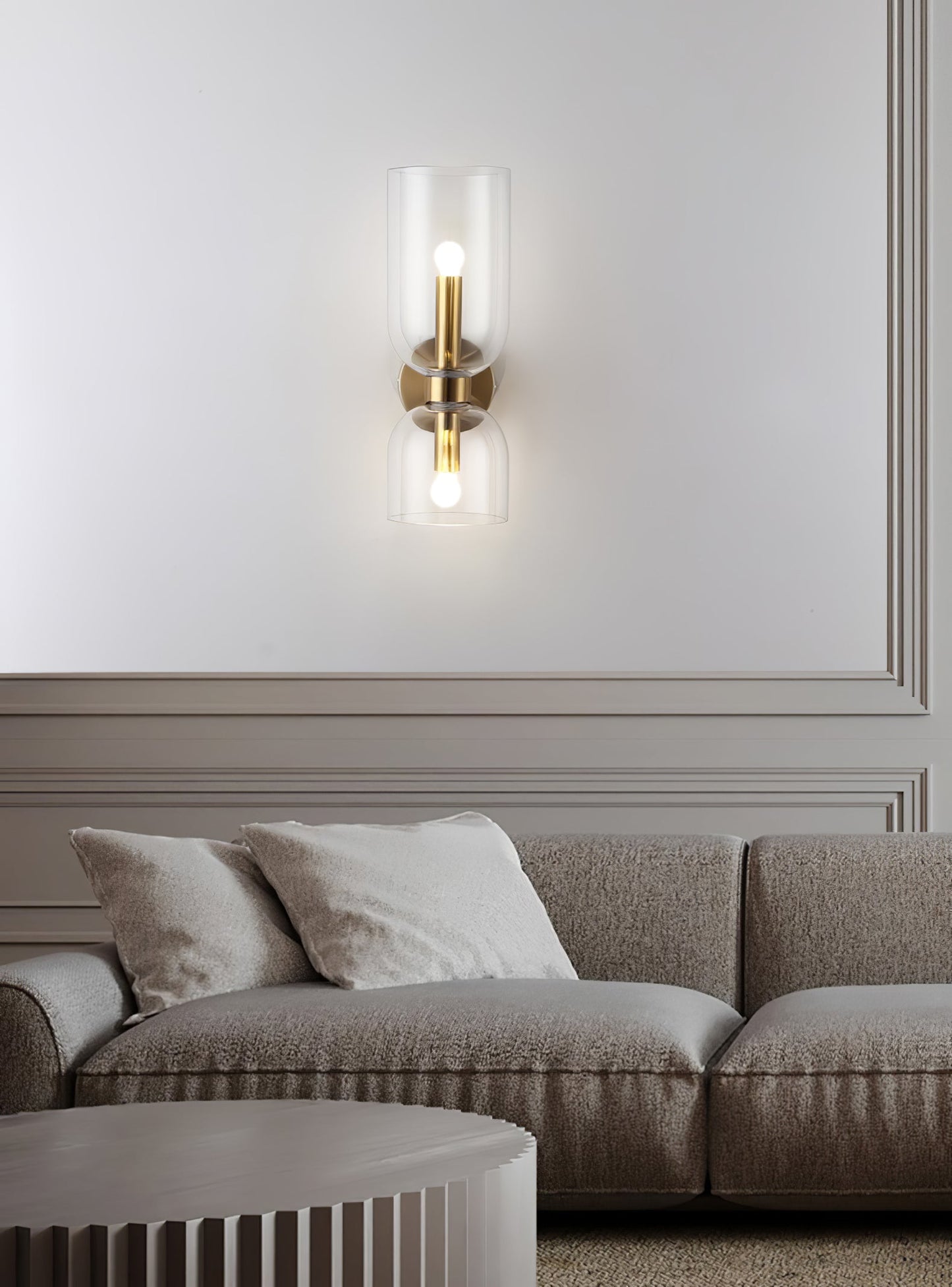 Edie Minimalistische Moderne Wandlamp van Glas