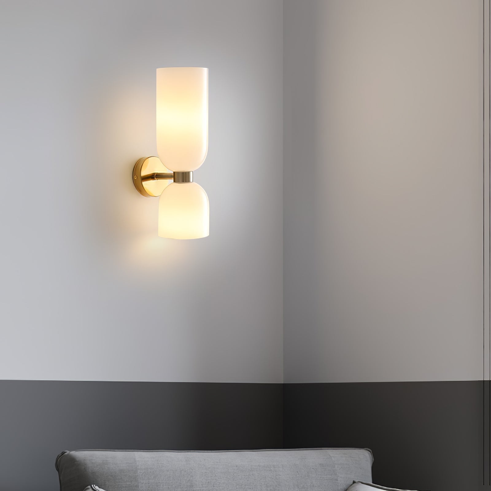 Edie Minimalistische Moderne Wandlamp van Glas