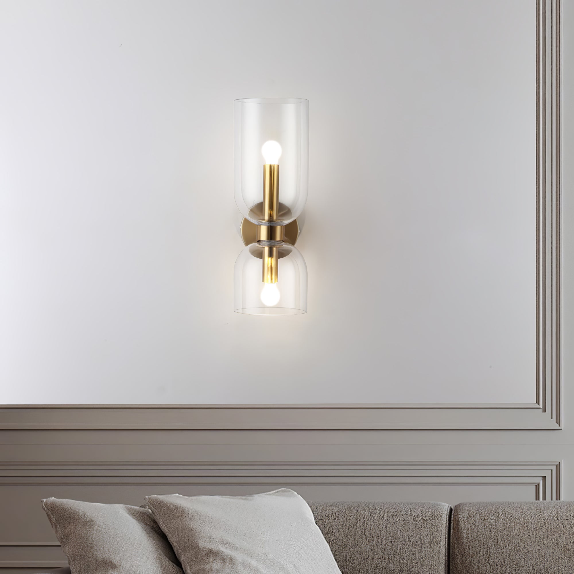 Edie Minimalistische Moderne Wandlamp van Glas