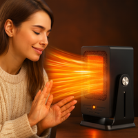 Elektrische verwarmingsventilator, draagbaar, keramisch, 900 W, instelbare thermostaat