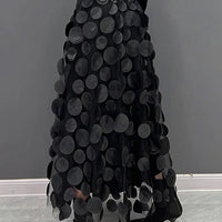 Lange stippenrok dames | Zwierige en lichte rok voor casual en feestelijk gebruik