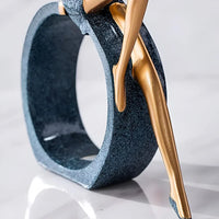Moderne Cirkelvormige Abstracte Vrouwensculpturen voor Interieurdecoratie