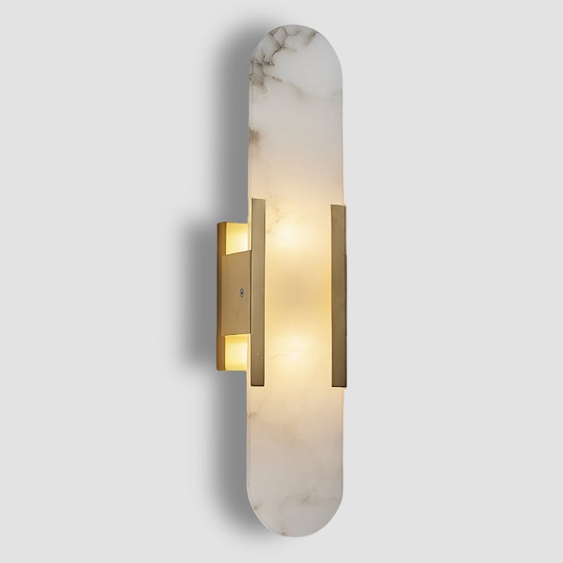 Ovale Marmeren Wandlamp met Zachte LED Ambient Verlichting