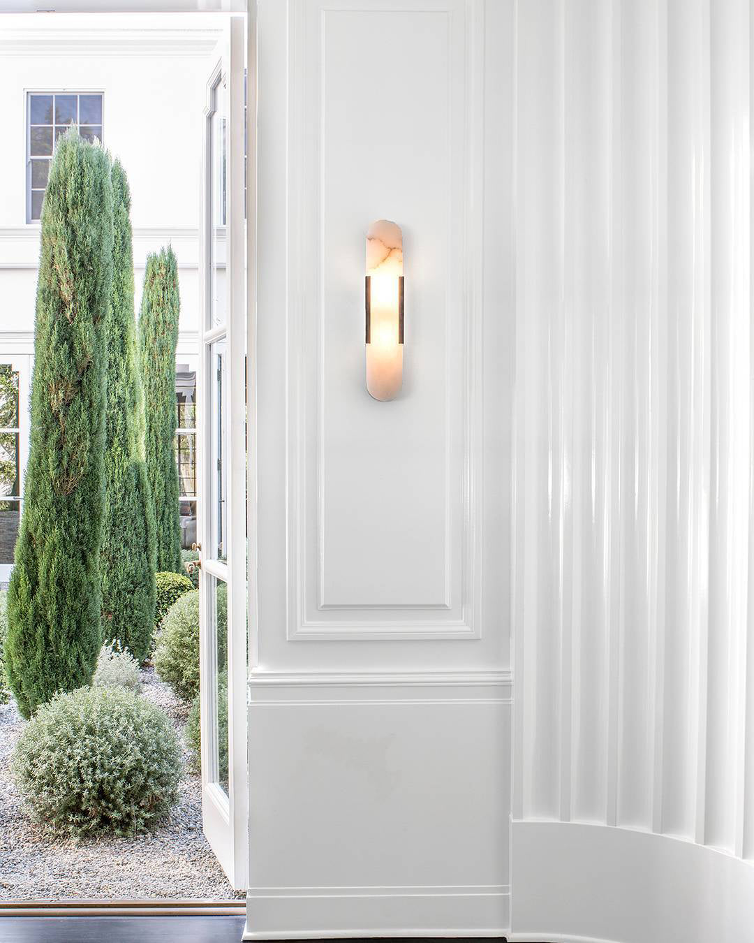 Ovale Marmeren Wandlamp met Zachte LED Ambient Verlichting