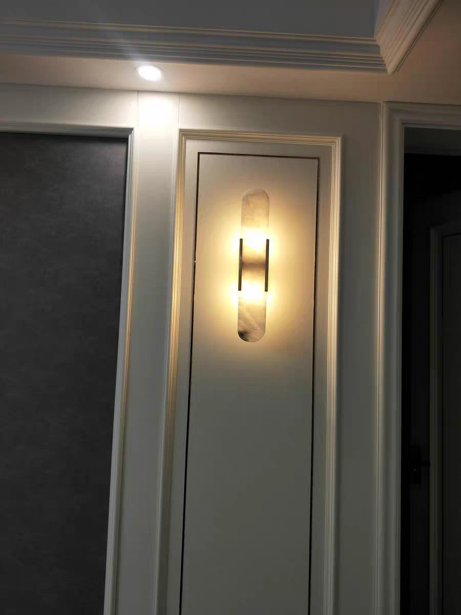 Ovale Marmeren Wandlamp met Zachte LED Ambient Verlichting