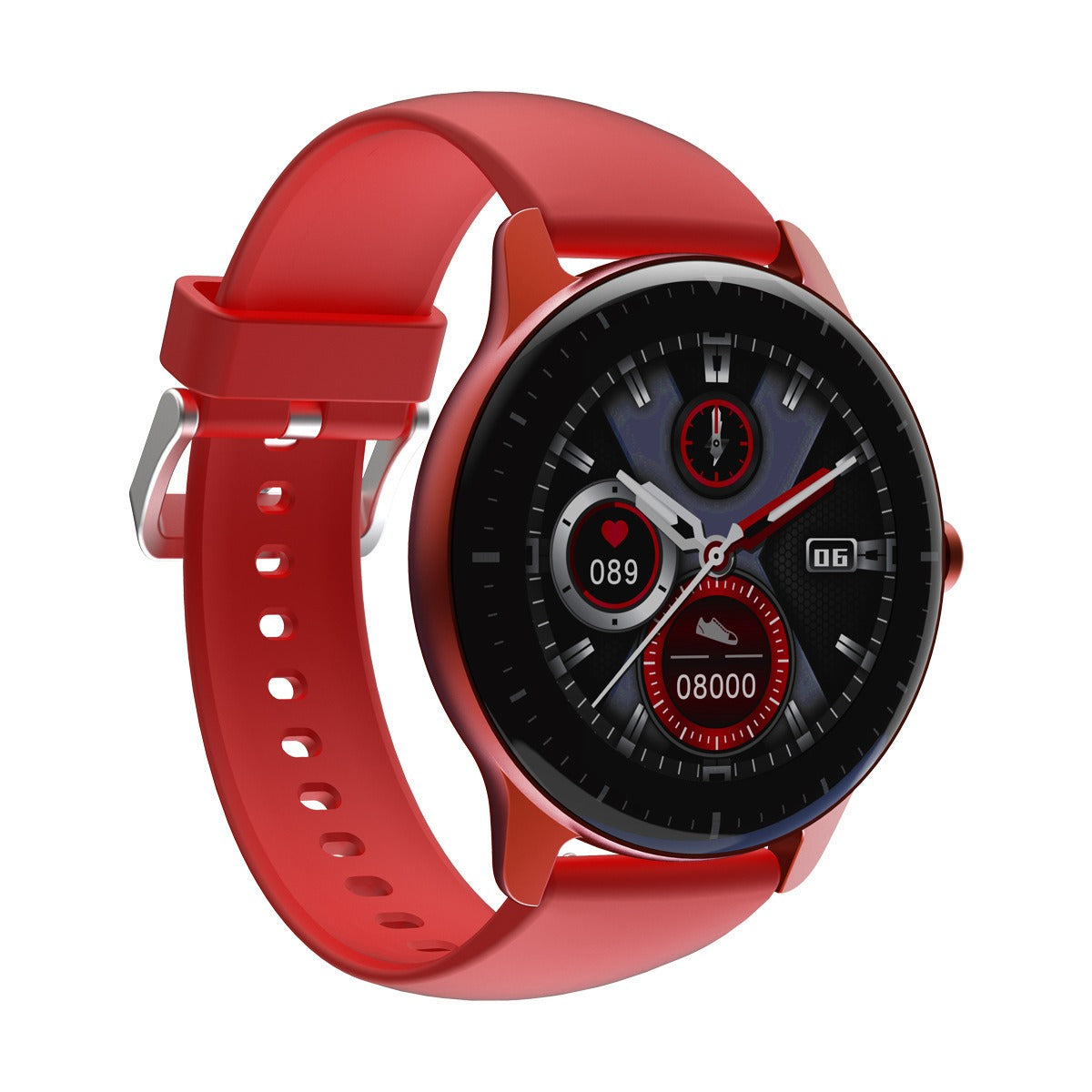 EleganceWatch | Slim Smart Horloge voor Vrouwen met Wellness Monitoring, Elegante Ontwerp en Bluetooth Verbinding