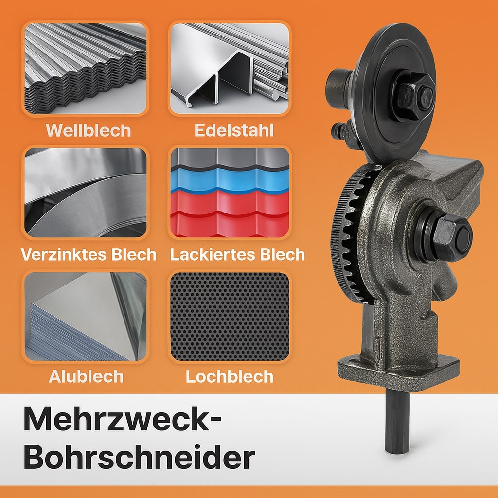 Metalsnijder Gereedschap | Opzetstuk voor Boormachine voor Precisie Plaatsnijden | SnijdPro