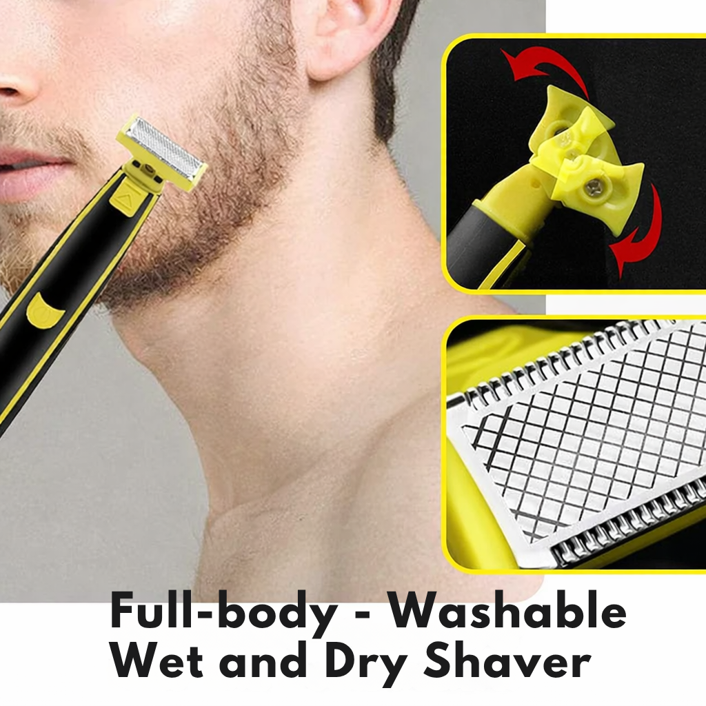 Elektrische scheerapparaat voor mannen | Waterdichte, via USB oplaadbare trimmer | TrimEdge
