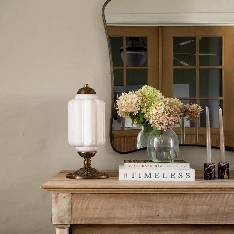 Sif Eloise Vintage Opal Glas Tafellamp