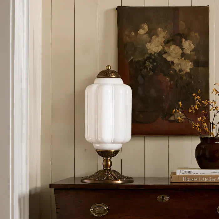 Sif Eloise Vintage Opal Glas Tafellamp