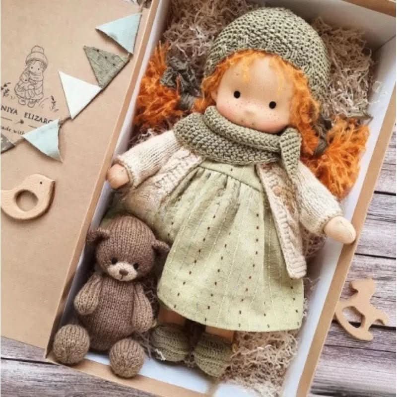 Selina – Handgemaakte Katoenen Waldorf-pop voor creatief spel