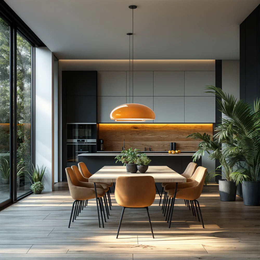Elyndraea Nordic Bauhaus Metalen Kom Hanglamp