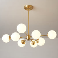 Lustra Lustre Elysium Messing Gelaagde Bollen