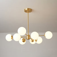 Lustra Lustre Elysium Messing Gelaagde Bollen