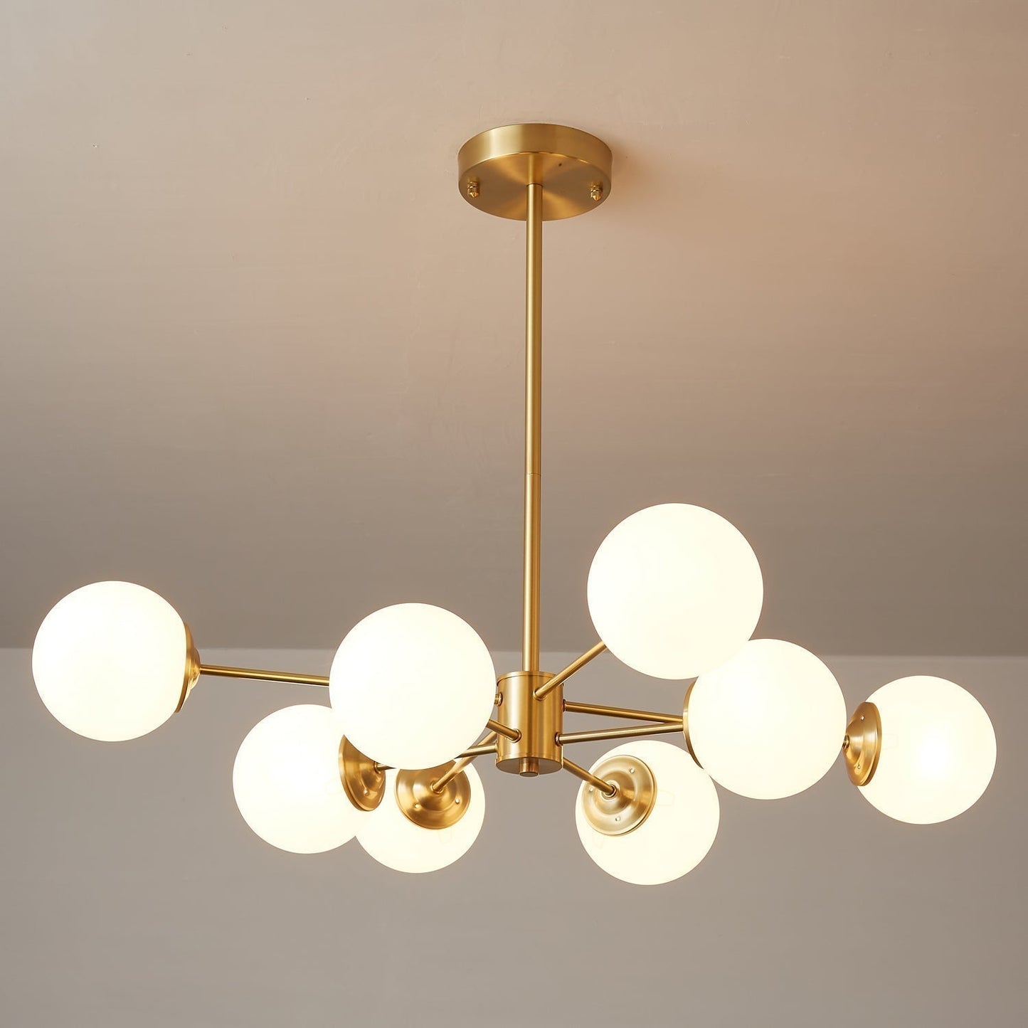 Lustra Lustre Elysium Messing Gelaagde Bollen