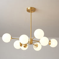 Lustra Lustre Elysium Messing Gelaagde Bollen