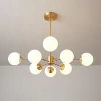 Lustra Lustre Elysium Messing Gelaagde Bollen