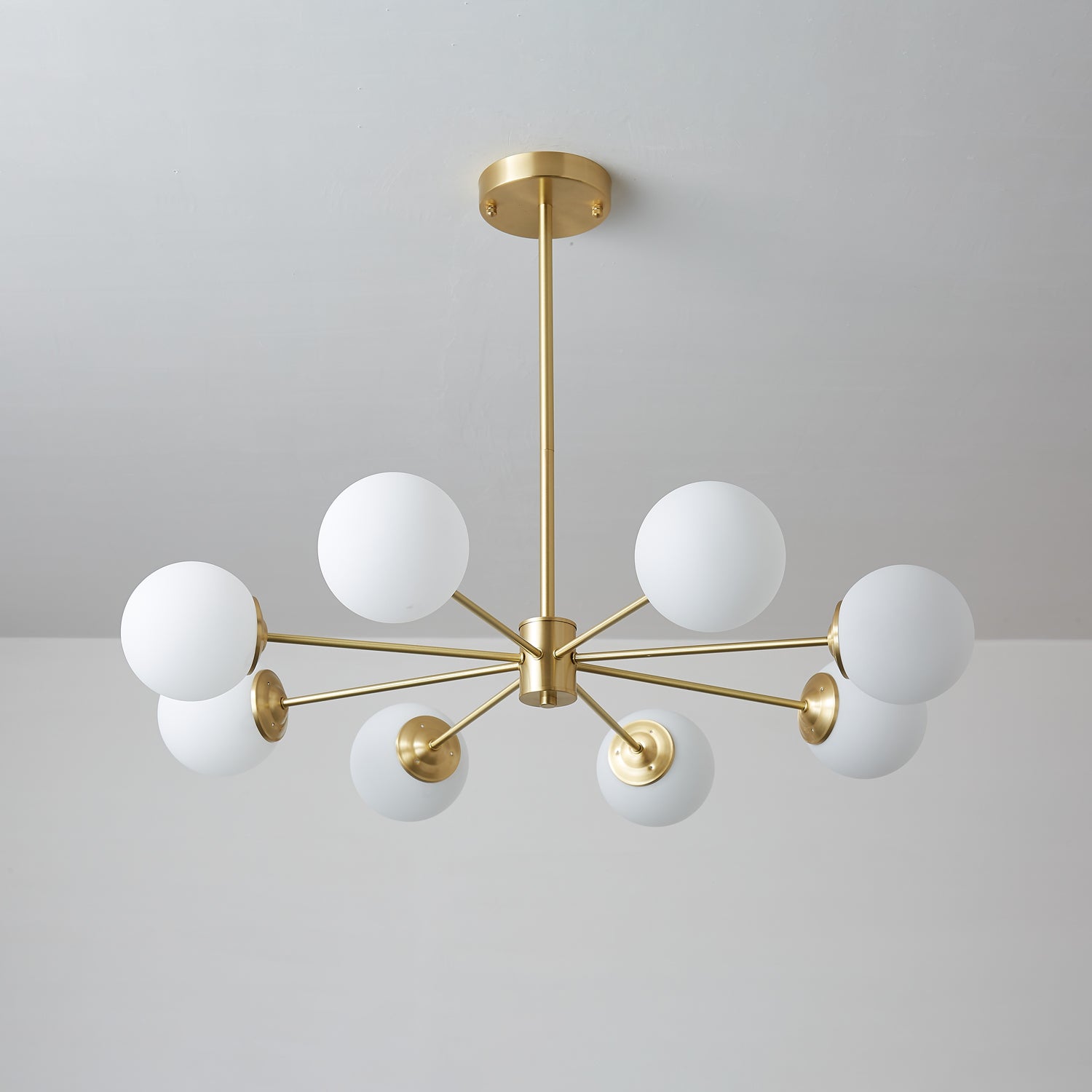 Lustra Lustre Elysium Messing Gelaagde Bollen