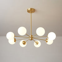 Lustra Lustre Elysium Messing Gelaagde Bollen