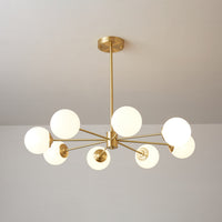 Lustra Lustre Elysium Messing Gelaagde Bollen