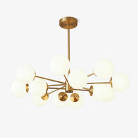 Lustra Lustre Elysium Messing Gelaagde Bollen