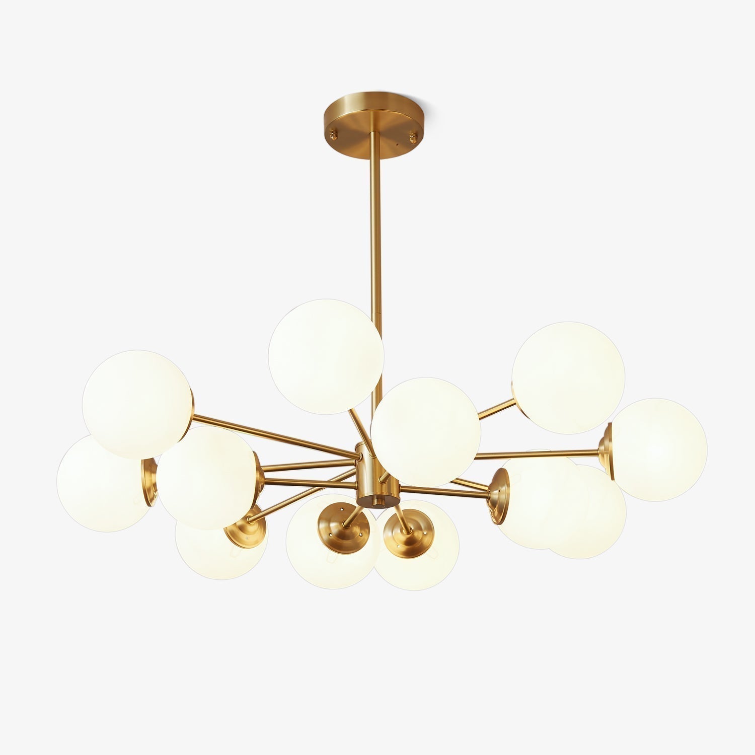 Lustra Lustre Elysium Messing Gelaagde Bollen
