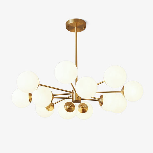 Lustra Lustre Elysium Messing Gelaagde Bollen