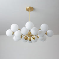 Lustra Lustre Elysium Messing Gelaagde Bollen