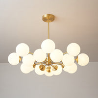 Lustra Lustre Elysium Messing Gelaagde Bollen