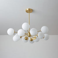 Lustra Lustre Elysium Messing Gelaagde Bollen