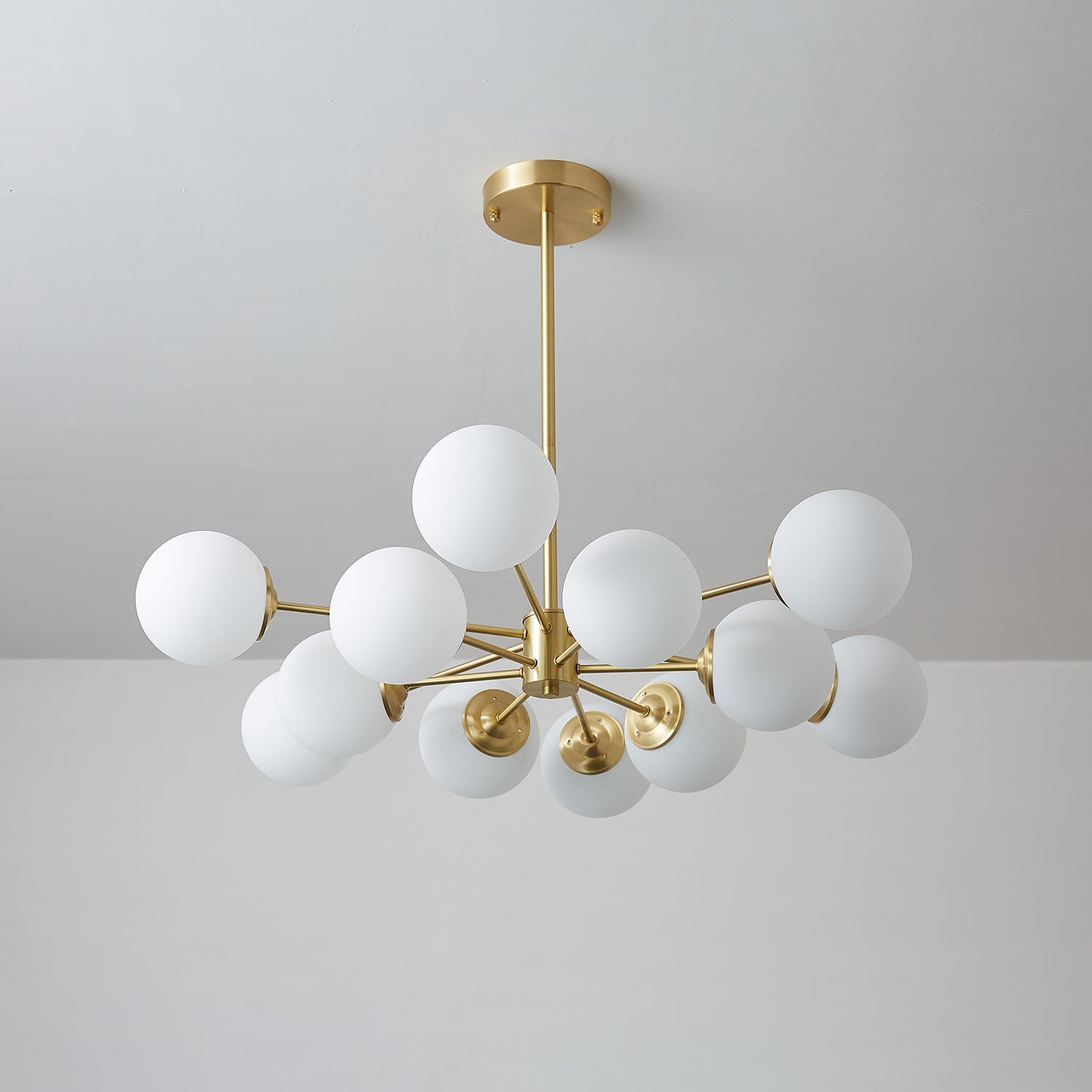 Lustra Lustre Elysium Messing Gelaagde Bollen