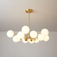 Lustra Lustre Elysium Messing Gelaagde Bollen